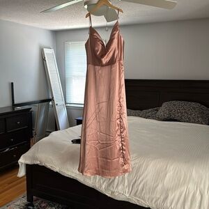 Azazie, Sarella dress, color bronzer